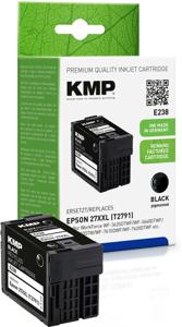 KMP Inktcartridge vervangt Epson 27XXL, T2791 Compatibel Zwart E186 1627,4201