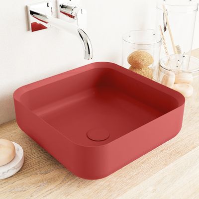 MONDIAZ BINX Waskom solid surface 36cm kleur Fire / Fire