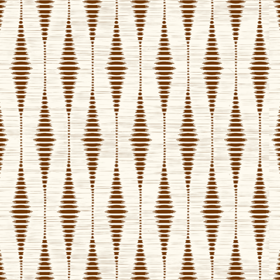 Chocoladebruine rabaul ikat geometrisch behang
