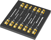 Wera 9714 Schuimrubberen Inzetstuk | Met De schroefbeitel/schroevendraaierset 1 | 13-delig - 5150105001
