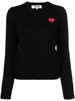 Comme Des Garçons Play pull à col v - Noir