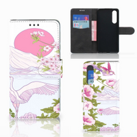 Huawei P30 Telefoonhoesje met Pasjes Bird Standing