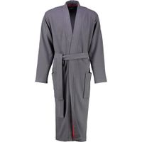 Cawö Cawö 816 Heren kimono badjas - anthrazit-72  54/56