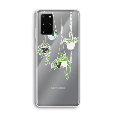 Hang In There: Samsung Galaxy S20 Plus Transparant Hoesje