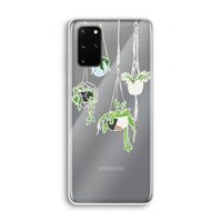 Hang In There: Samsung Galaxy S20 Plus Transparant Hoesje