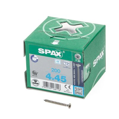 Spax pk t20 rvs vd 4,0x45(200)