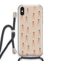You're so golden: iPhone XS Transparant Hoesje met koord