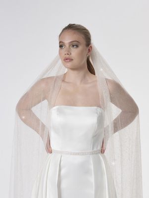 Poirier S47-300-1-Blush Sluier - 300 cm