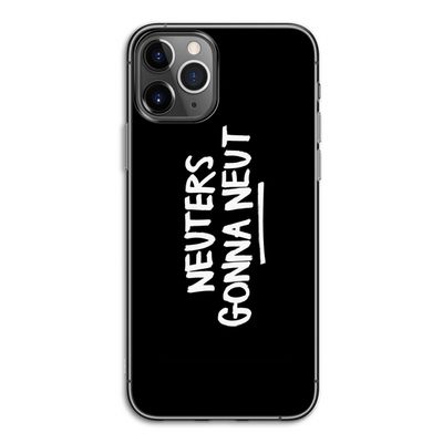 Neuters (zwart): iPhone 11 Pro Transparant Hoesje