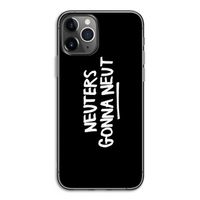Neuters (zwart): iPhone 11 Pro Transparant Hoesje