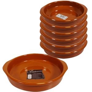 Set van 7x stuks tapas borden/ovenschalen Alicante met handvatten 26 en 16 cm