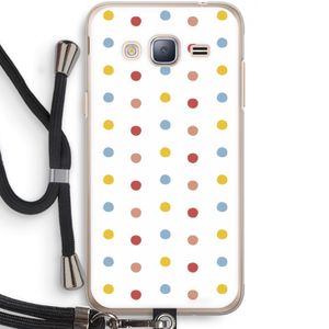 Bollen: Samsung Galaxy J3 (2016) Transparant Hoesje met koord