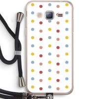 Bollen: Samsung Galaxy J3 (2016) Transparant Hoesje met koord