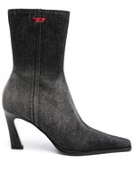 Diesel bottines D-Allas Bt 95 mm en jean - Noir - thumbnail