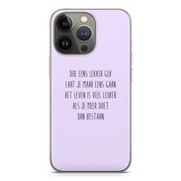 Gek: iPhone 13 Pro Transparant Hoesje