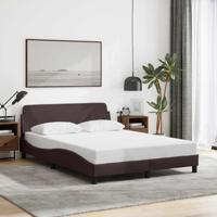 Bedframe "Dover" 120x200 cm stof donkerbruin
