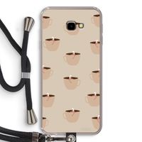 Morning coffee: Samsung Galaxy J4 Plus Transparant Hoesje met koord