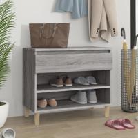 Schoenenkast 70x36x60 cm bewerkt hout sonoma grijs