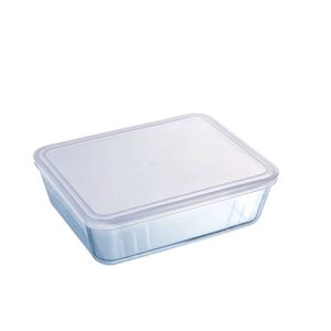 Pyrex Cook & Freeze ovenschalen - met deksel - set van 2 - 1,5 en 2,6 Liter