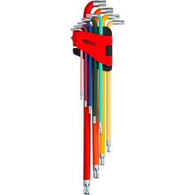 KS Tools 151.5210 TX Haakse schroevendraaierset T 10, T 15, T 20, T 25, T 27, T 30, T 40, T 45, T 50 9-delig