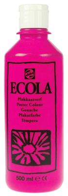 Talens Ecola plakkaatverf flacon van 500 ml, tyrisch roze (magenta)