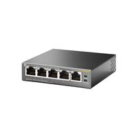 TP-Link TL-SG1005P Unmanaged Gigabit Ethernet (10/100/1000) Power over Ethernet (PoE) Zwart - thumbnail