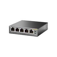 TP-LINK TL-SG1005P Unmanaged Gigabit Ethernet (10/100/1000) Power over Ethernet (PoE) Zwart - thumbnail