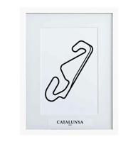 Formule 1 Circuit Catalunya Spanje 3D Print - Wit