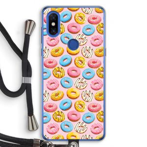 Pink donuts: Xiaomi Mi Mix 3 Transparant Hoesje met koord