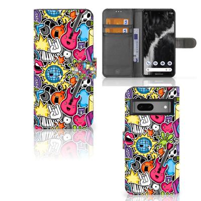 Google Pixel 7 | Wallet Case | met Pasjes | Punk Rock