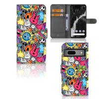 Google Pixel 7 | Wallet Case | met Pasjes | Punk Rock Google Pixel 7 | Wallet Case | met Pasjes | Punk Rock