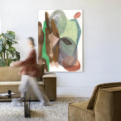 Urban Cotton Wandkleed 'Grounding' 110 x 145cm in Frame - black