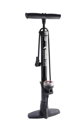 SKS Mirage vloerpomp staal met meter dualhead
