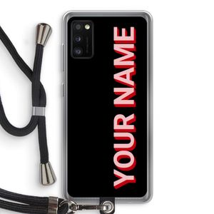 Namecase: Samsung Galaxy A41 Transparant Hoesje met koord