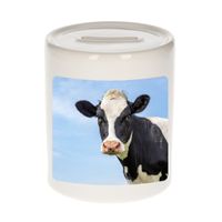 Foto koe spaarpot 9 cm - Cadeau koeien liefhebber   - - thumbnail