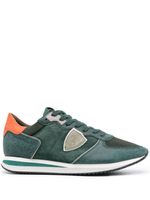 Philippe Model Paris baskets TRPX Running en daim - Vert