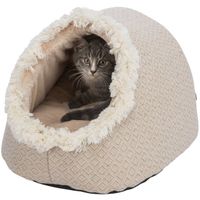 Trixie kattenmand iglo boho beige 35x41x26 cm - thumbnail