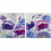 Schilderij DKD Home Decor 80 x 3,5 x 80 cm Shabby Chic (2 Stuks)
