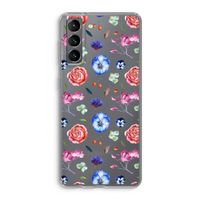 Bloemetjes: Samsung Galaxy S21 Transparant Hoesje