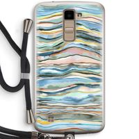 Watercolor Agate: LG K10 (2016) Transparant Hoesje met koord