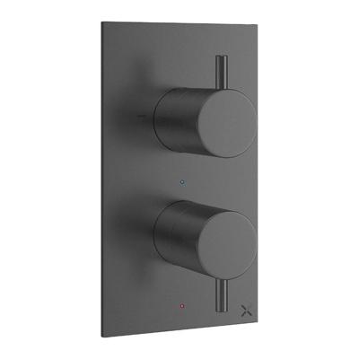 Crosswater MPRO douchekraan - inbouw - verticaal - gunmetal SW928250/sw385437