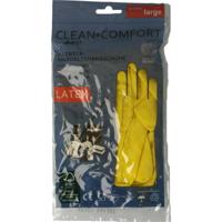 Clean-Comfort Huishoudhandschoen geel maat L Clean-Comfort Huishoudhandschoen geel maat L