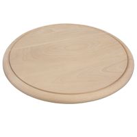 Ronde houten ham plankjes / broodplank / serveer plank 25 cm - thumbnail
