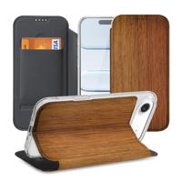 iPhone Air Smart Cover Hoesje Donker Hout
