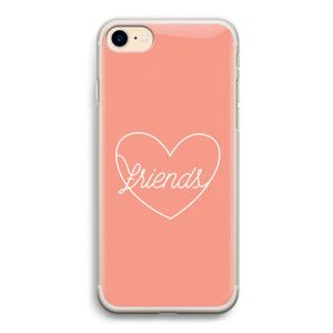 Friends heart: iPhone 7 Transparant Hoesje