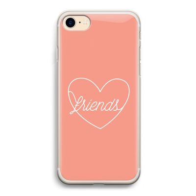 Friends heart: iPhone 7 Transparant Hoesje