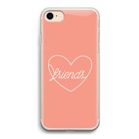 Friends heart: iPhone 7 Transparant Hoesje