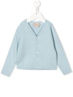 Gucci Kids cardigan en laine à boutonnière - Bleu - thumbnail