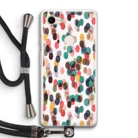 Tropical Dots: Pixel 3 Transparant Hoesje met koord