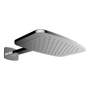 Hoofddouche Wiesbaden Roca | 25x40 cm | Met waterval | Incl.Muurarm | Rechthoek | Chroom